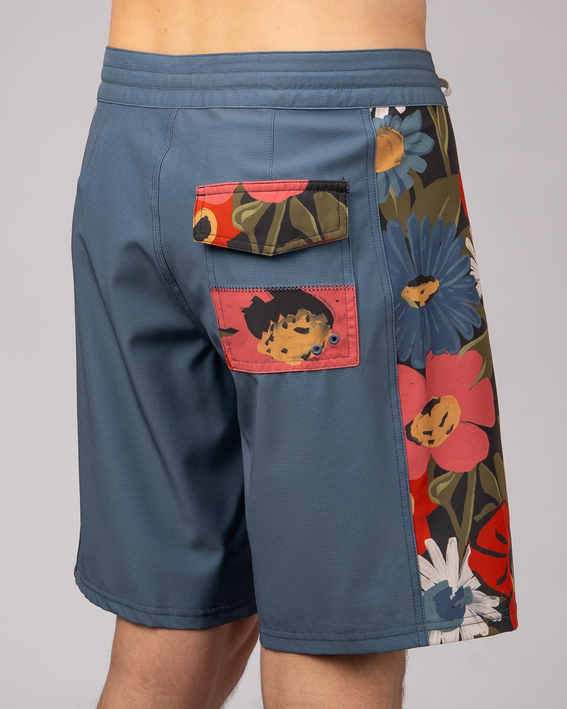 19" Scout Print Shorts - Blue