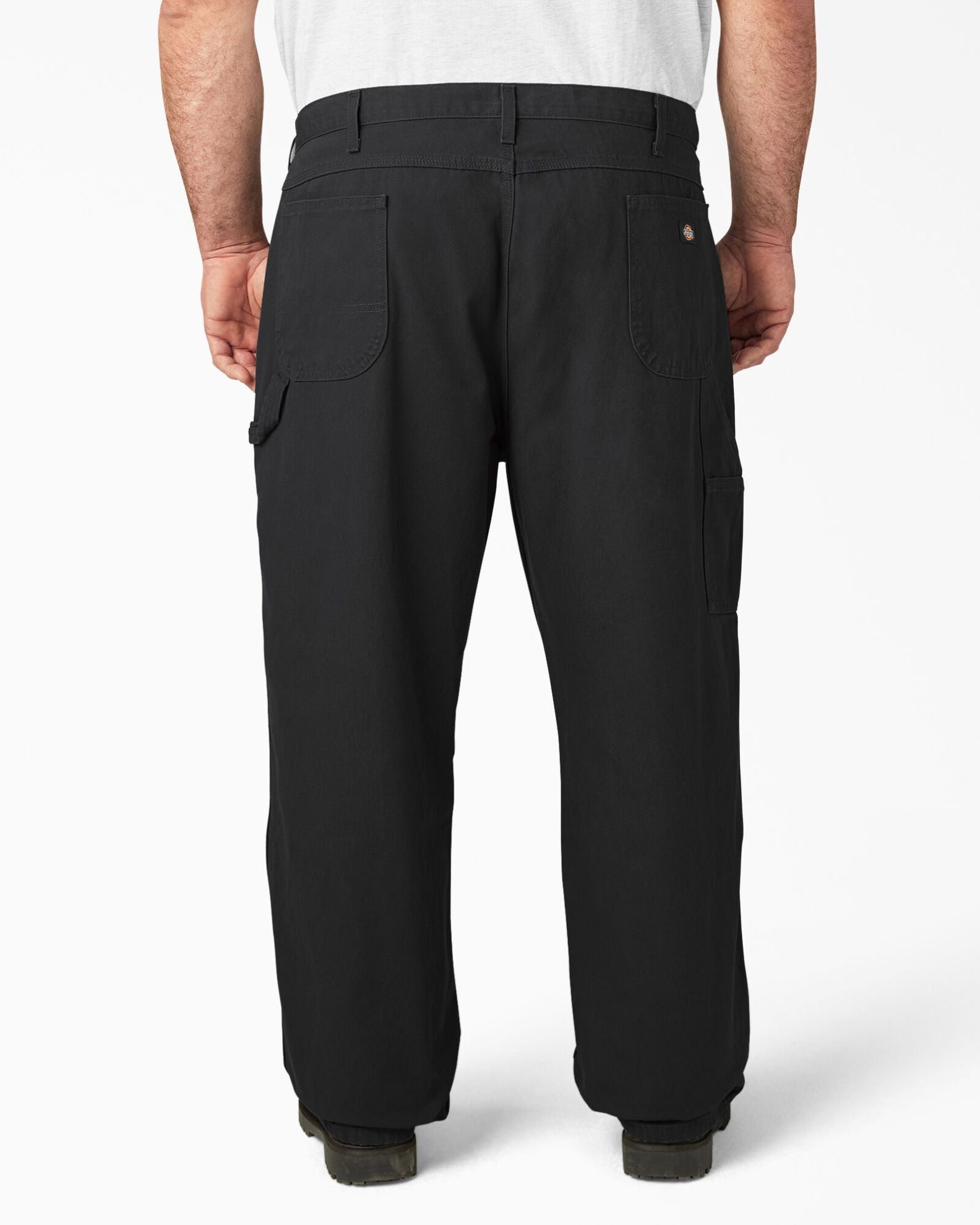 Relaxed Fit Heavyweight Duck Carpenter Pants - Rinsed Black