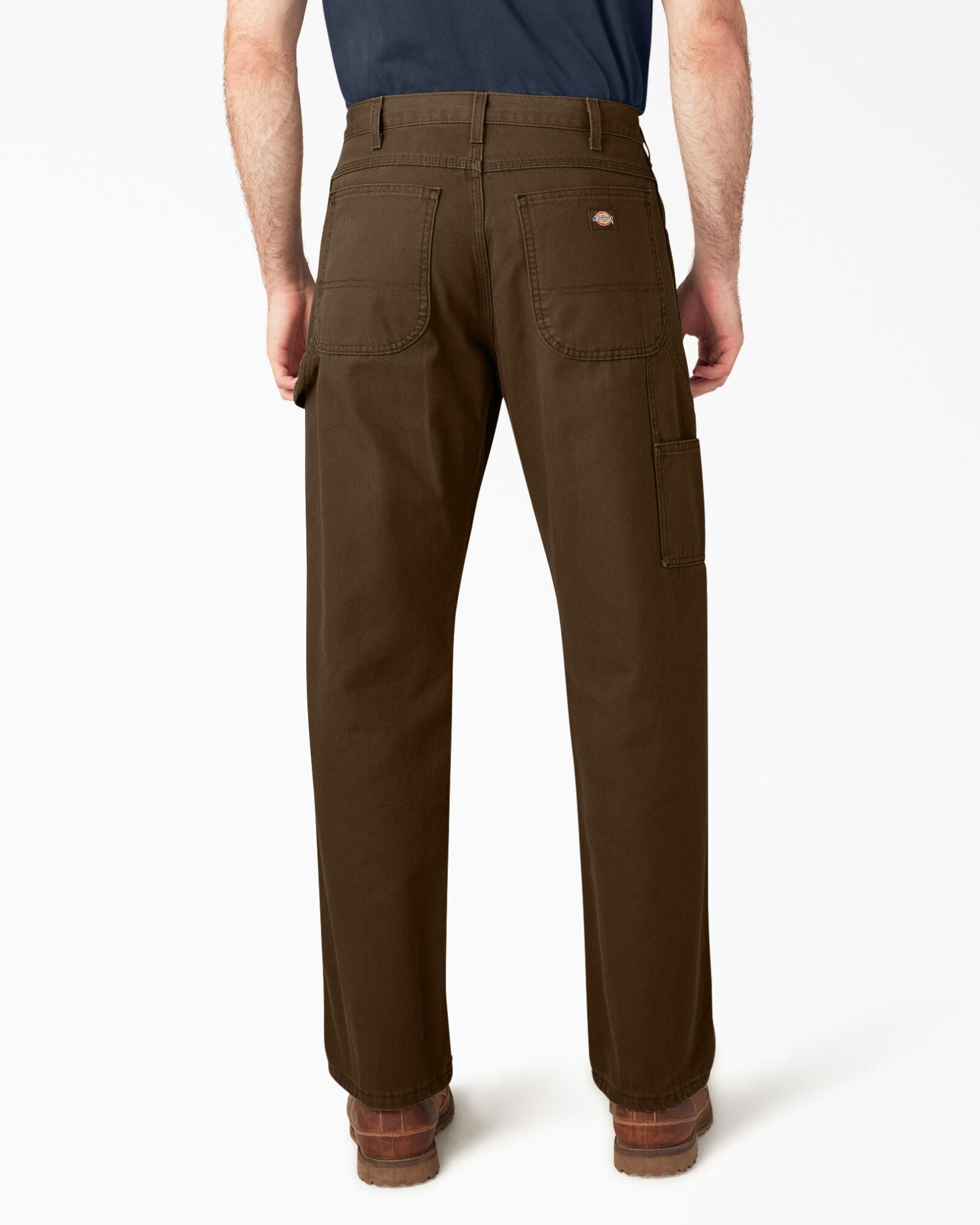 Relaxed Fit Heavyweight Duck Carpenter Pants - Rinsed Timber Brown
