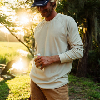 Marsh Wear Men's Surfside L/S Waffle Shirt - Pelican Heather