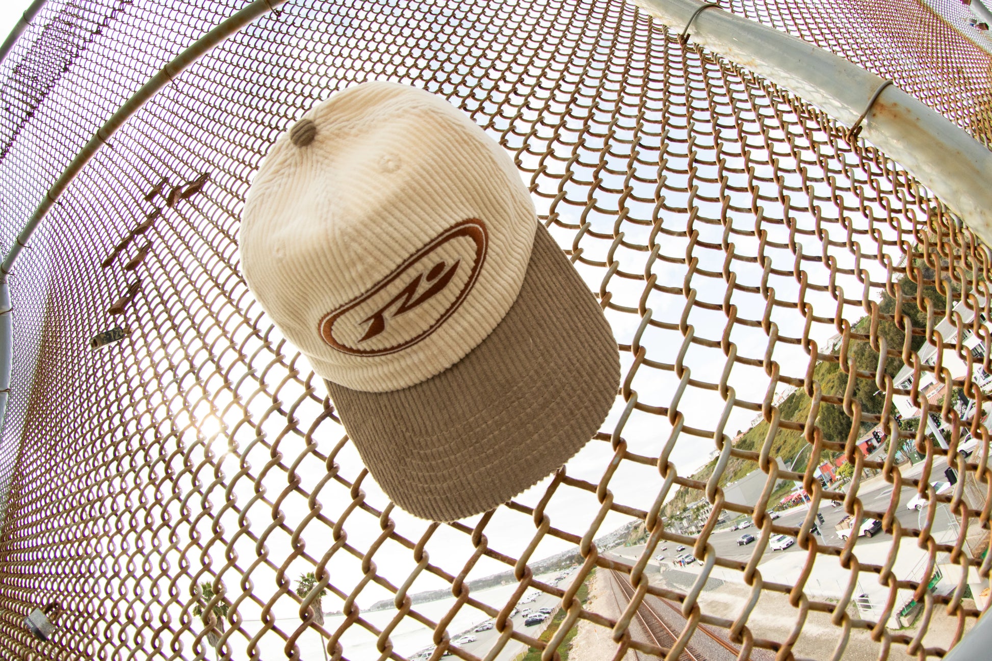 Orbit Cord Six Panel Cap- Oatmeal