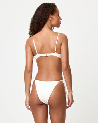 L*Space Women's Sunrise Shell Bikini Top - Cream