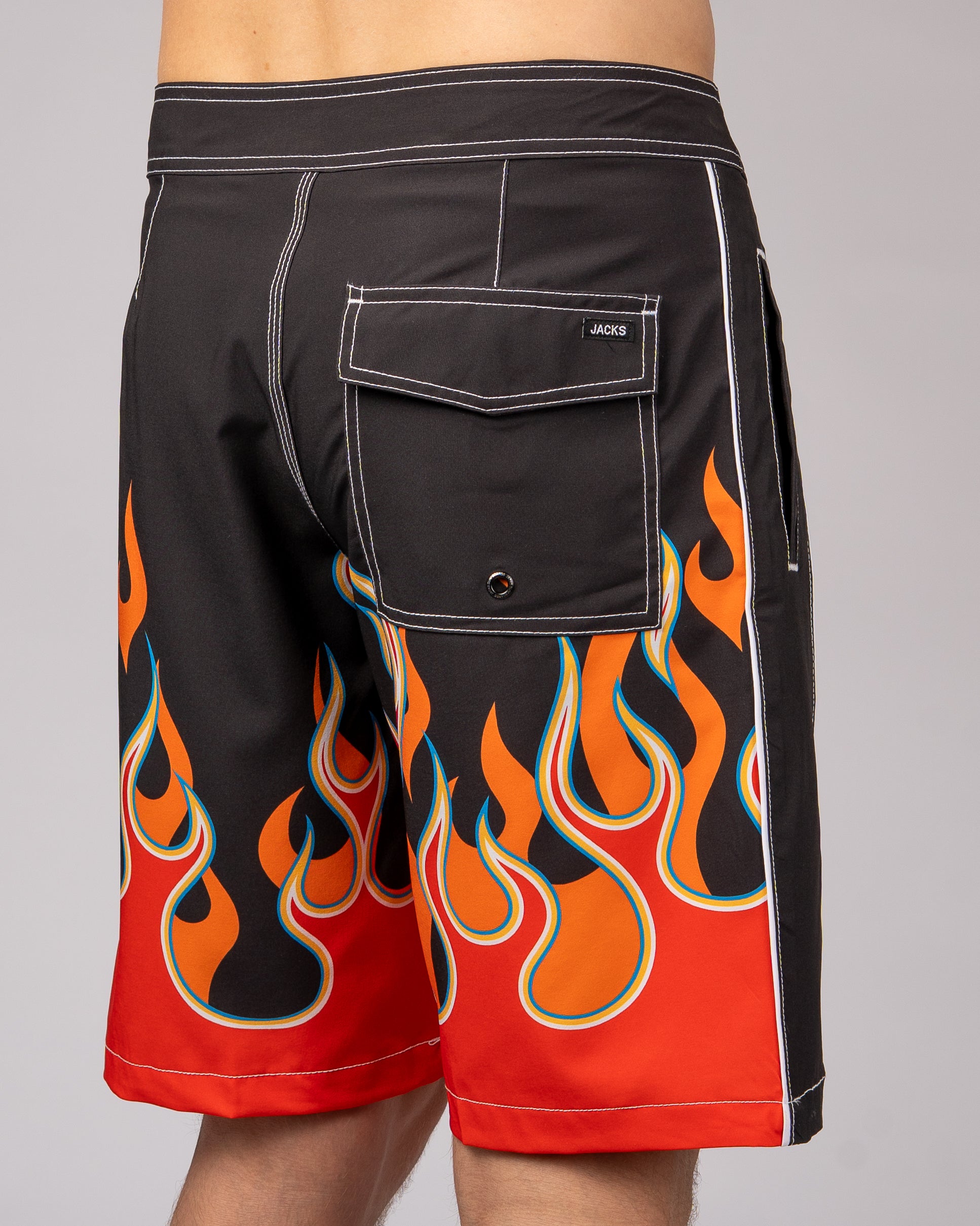 20" Flames Volley Shorts