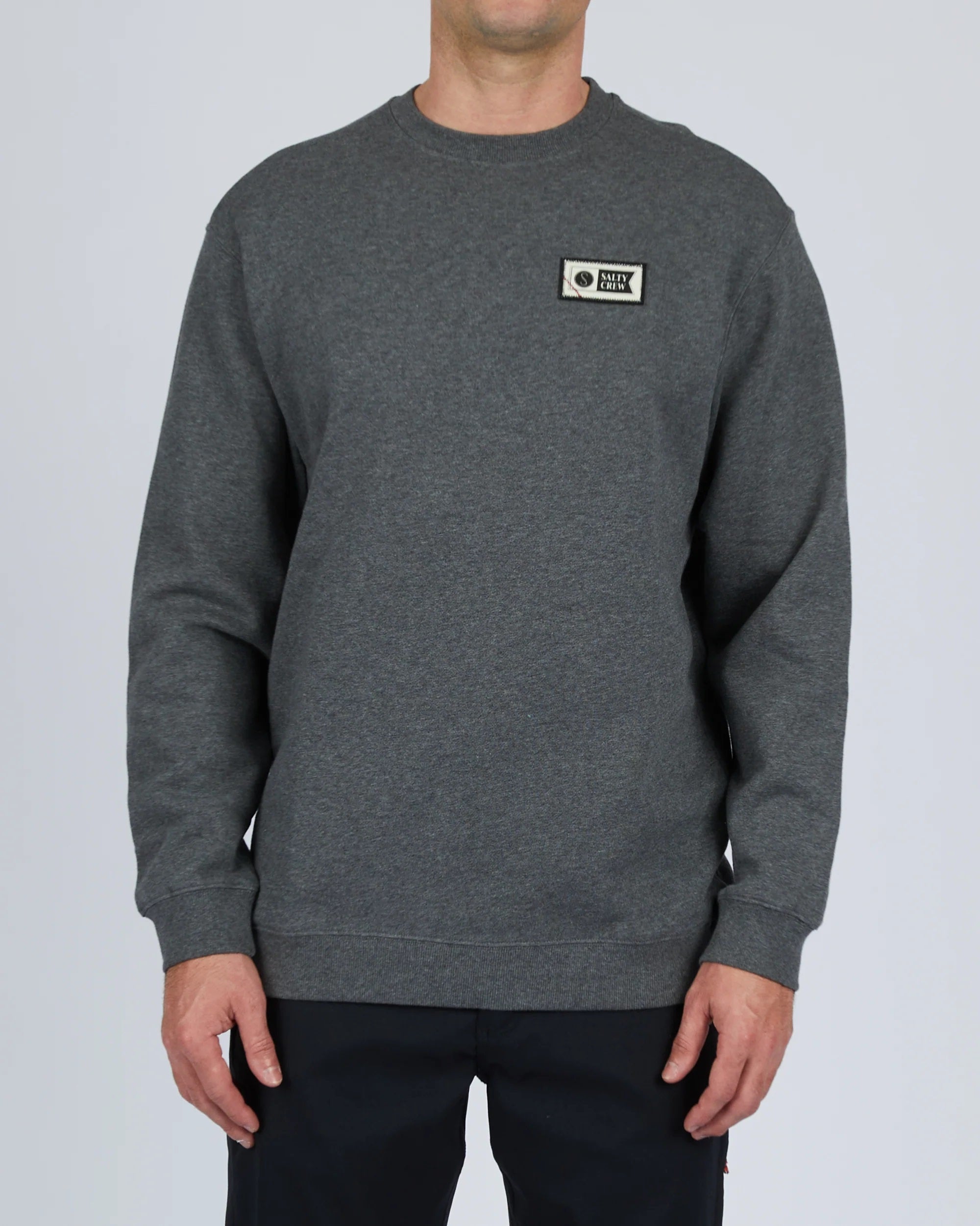 Salty Crew Men's Top Stitch Crewneck Fleece