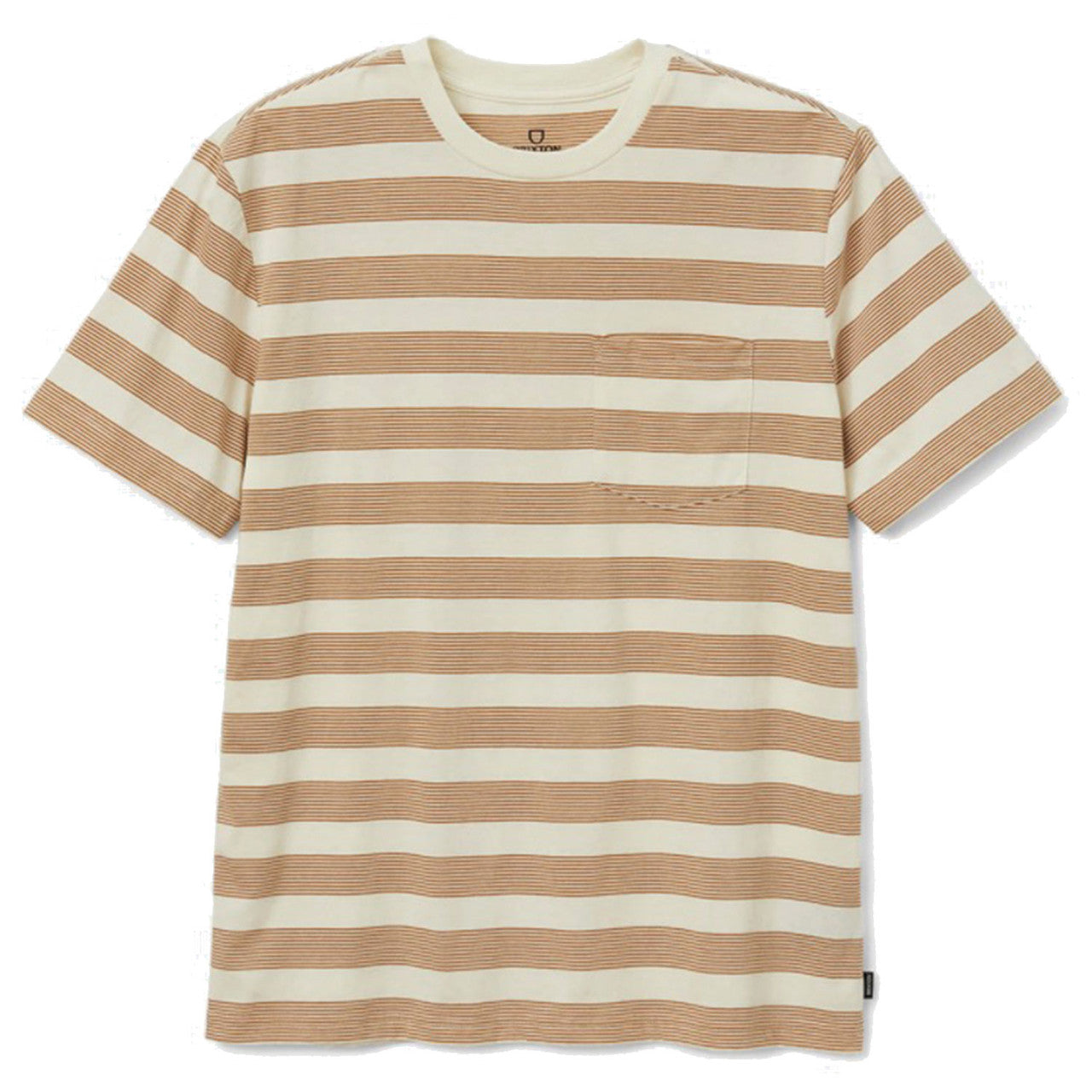 Hilt PCH Stripe S/S Pocket Knit Tee - Off White/Lion
