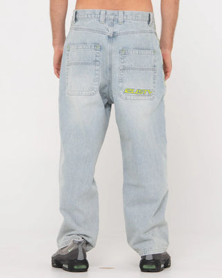 Rusty Men's Flip Daddy 2.0 Jean - White Water Blue