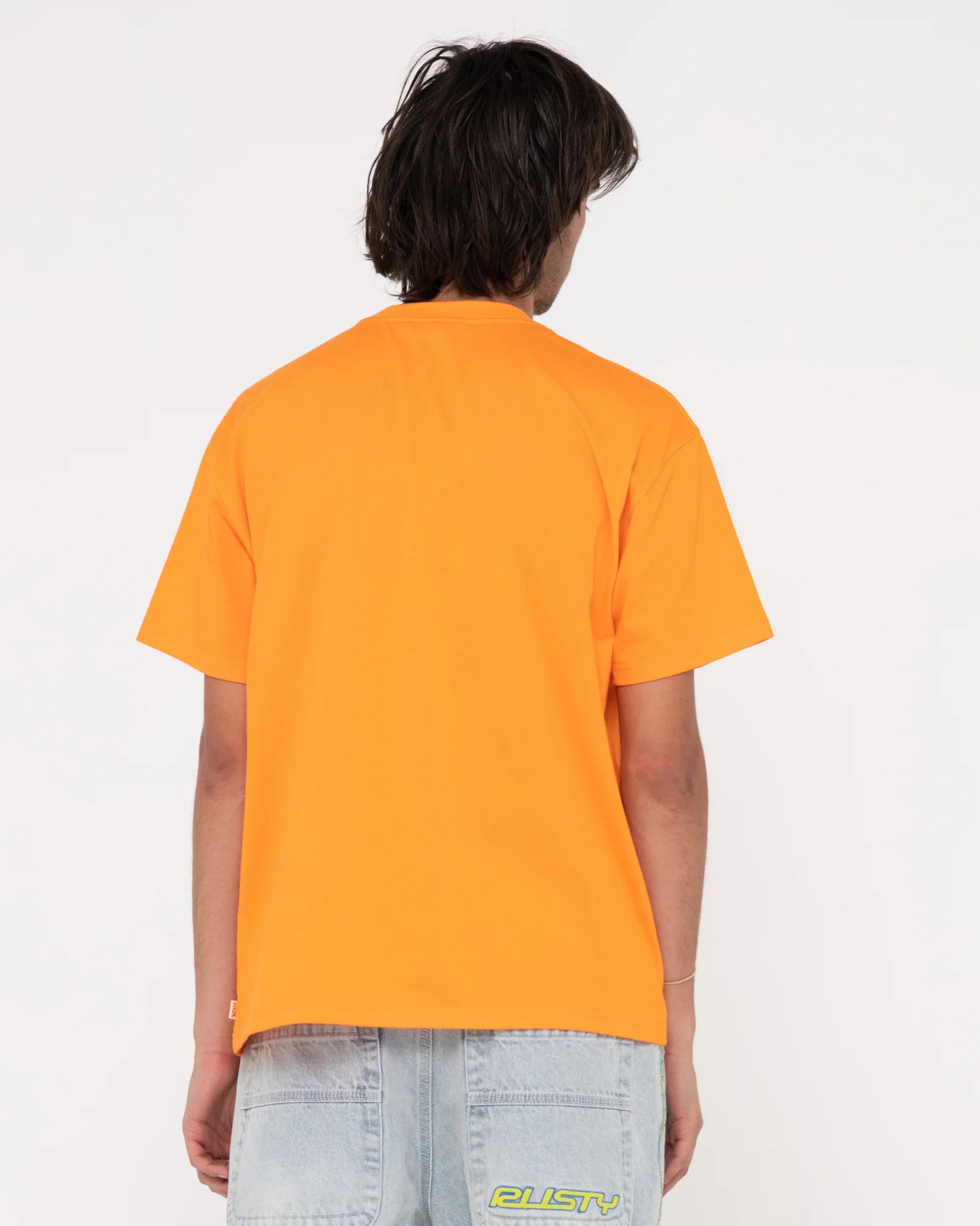 Rusty Men's Coach Carter Short Sleeve T-Shirt- Orange