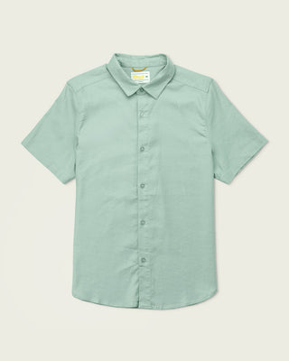 Marsh Wear Women's Lowtide Linen Short Sleeve Shirt - Agate