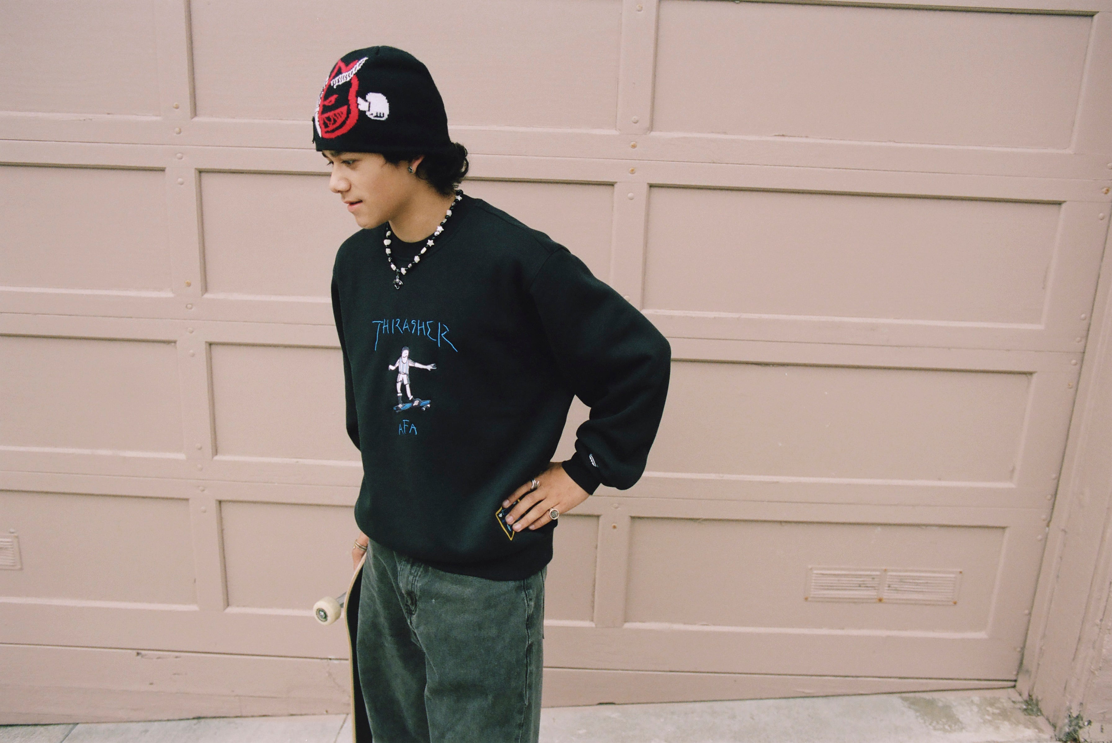 Argentina x Thrasher Crewneck Sweatshirt - Black