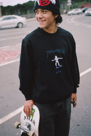 Argentina x Thrasher Crewneck Sweatshirt - Black