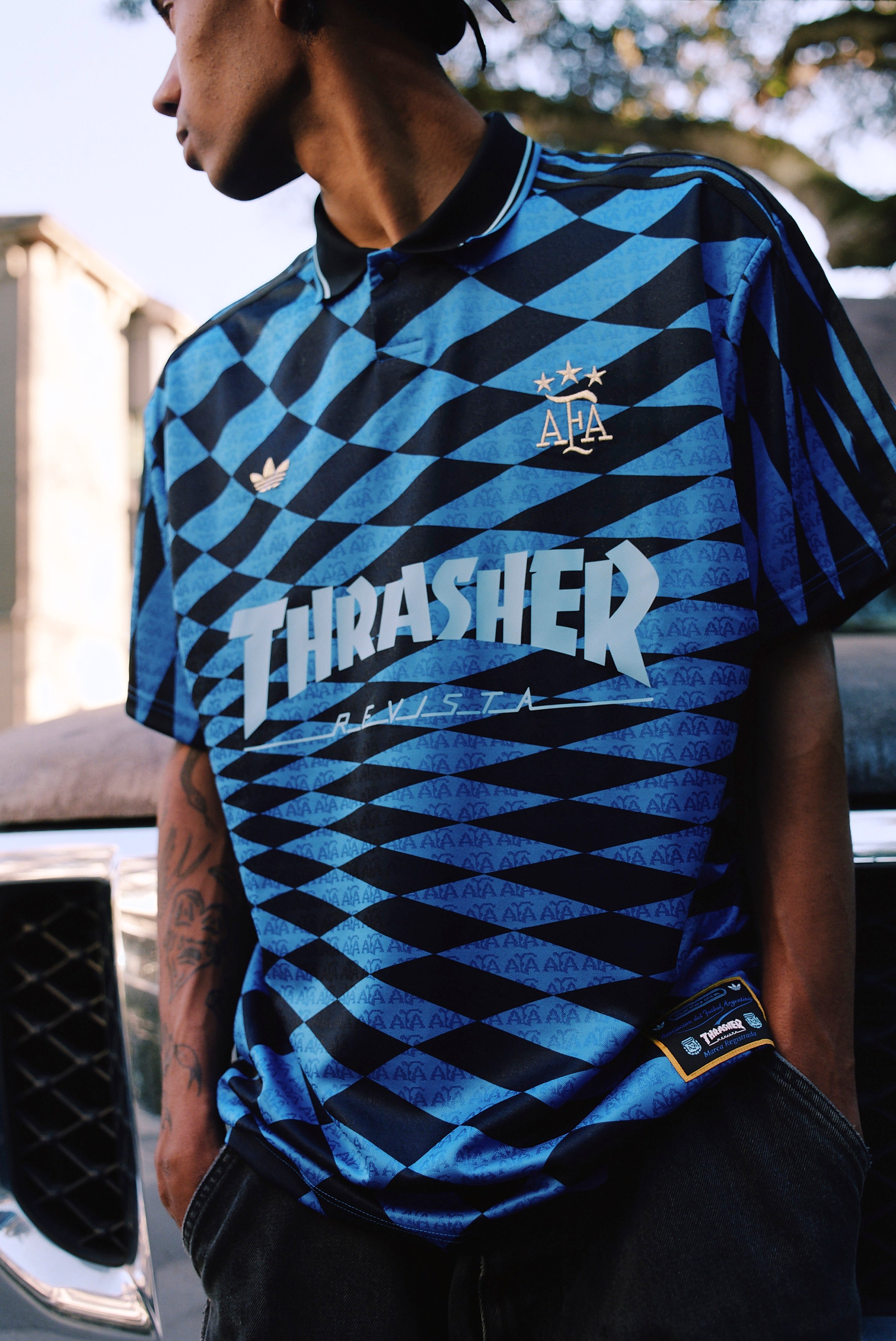 Argentina x Thrasher Jersey - Black/Blue