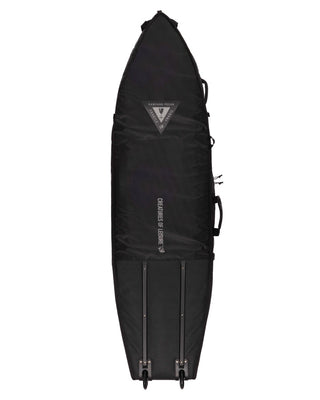 Shortboard Quad Wheely : Black Silver - 6'3
