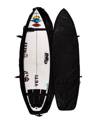 Shortboard Quad Wheely : Black Silver - 6'3