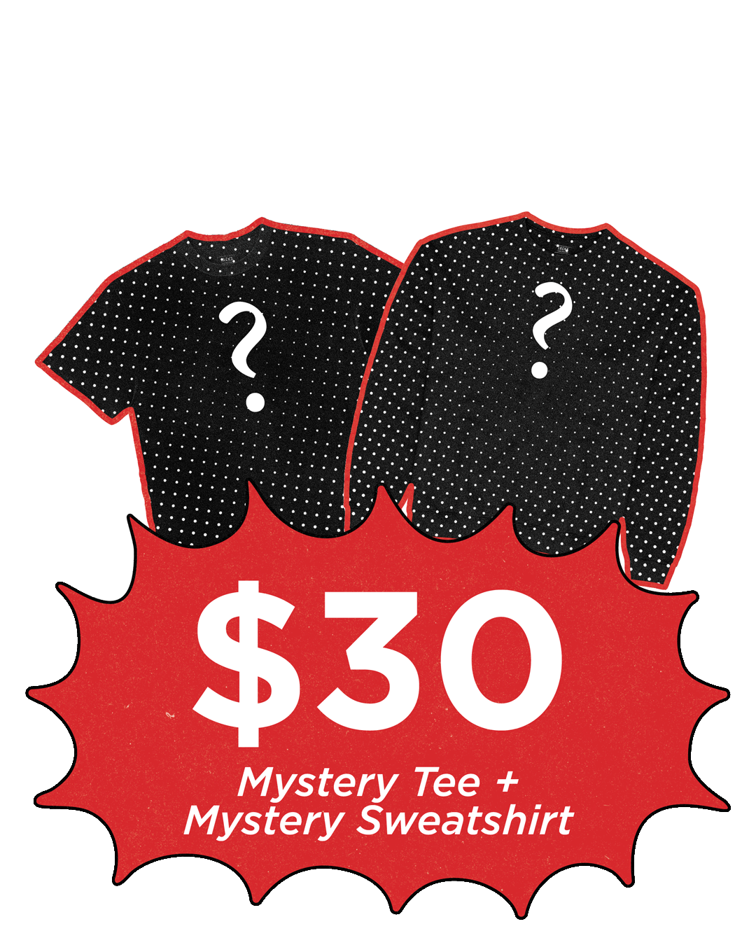Mystery Tee & Sweatshirt Bundle (Final Sale)