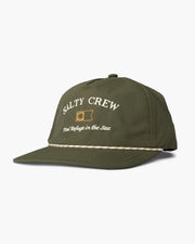 Salty Crew Steadfast 5 Panel Hat- Olive