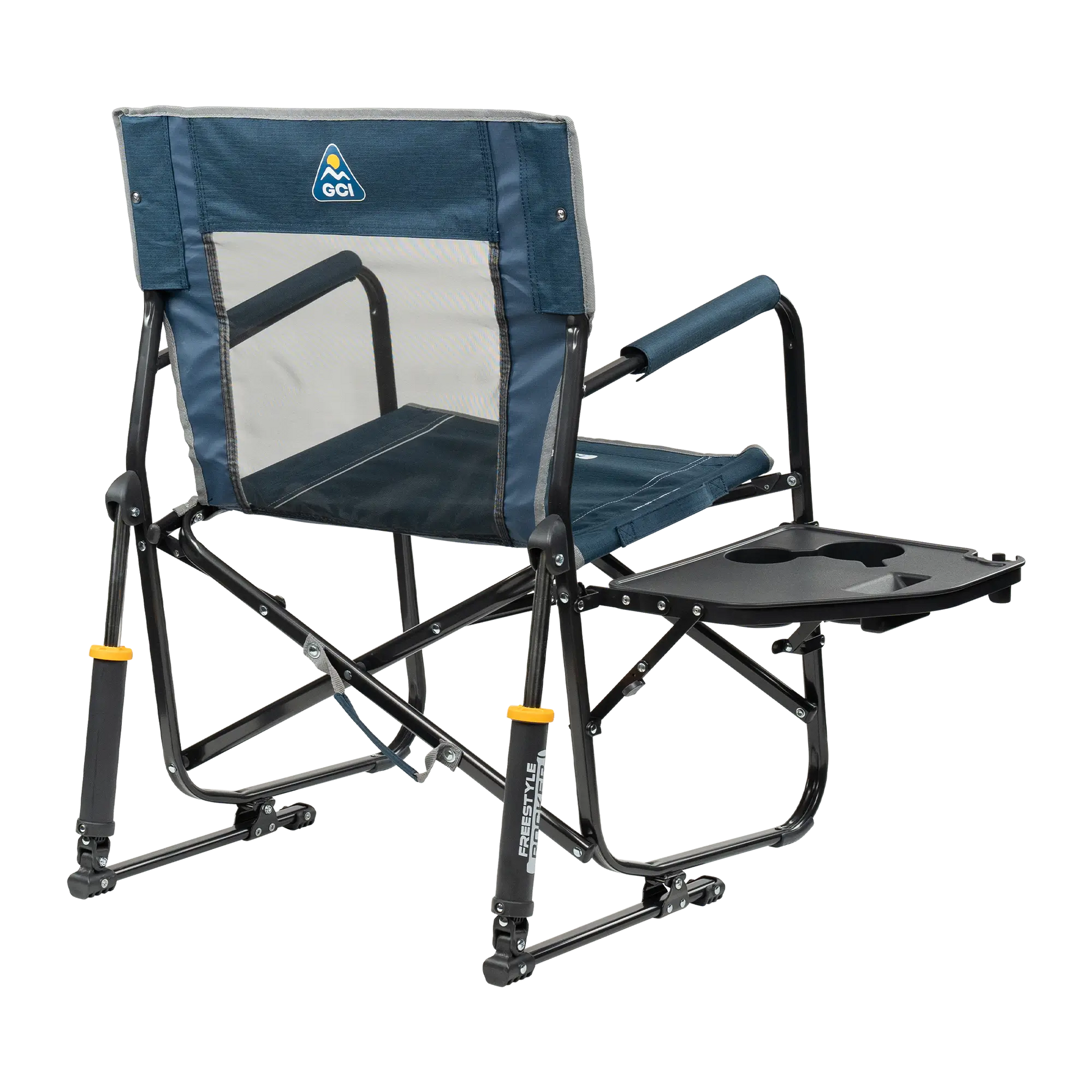 GCI Outdoor Freestyle Rocker™ with Side Table Chair - Heather Indigo