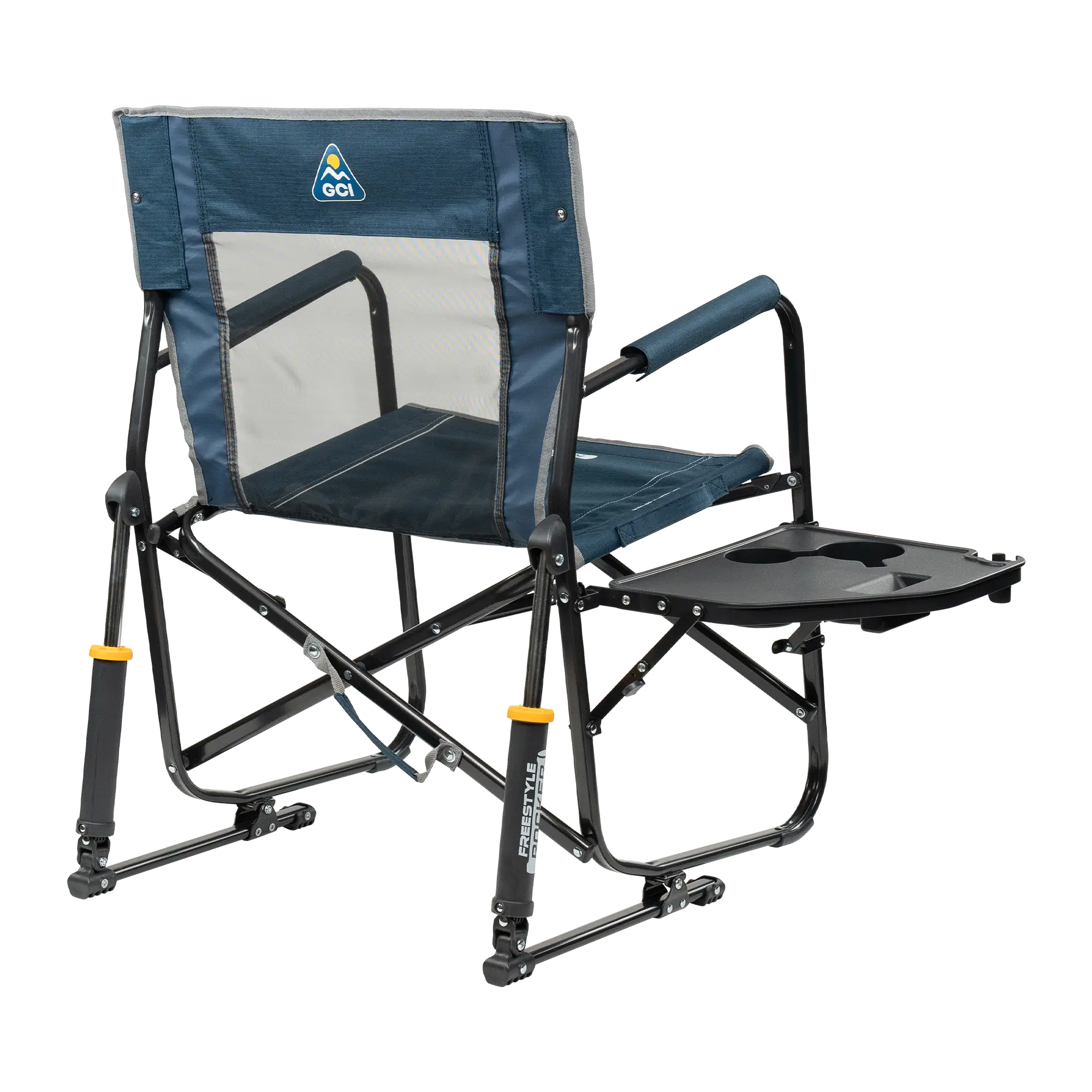 GCI Outdoor Freestyle Rocker™ with Side Table Chair - Heather Indigo
