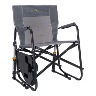 GCI Outdoor Freestyle Rocker™ with Side Table Chair - Heather Pewter
