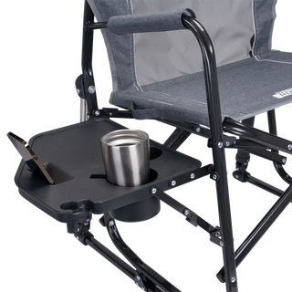 GCI Outdoor Freestyle Rocker™ with Side Table Chair - Heather Pewter