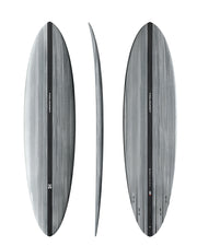 Thunderbolt x Harley Ingleby Mid 6 Thunderbolt Black Tech Surfboard-Gray/Carbon