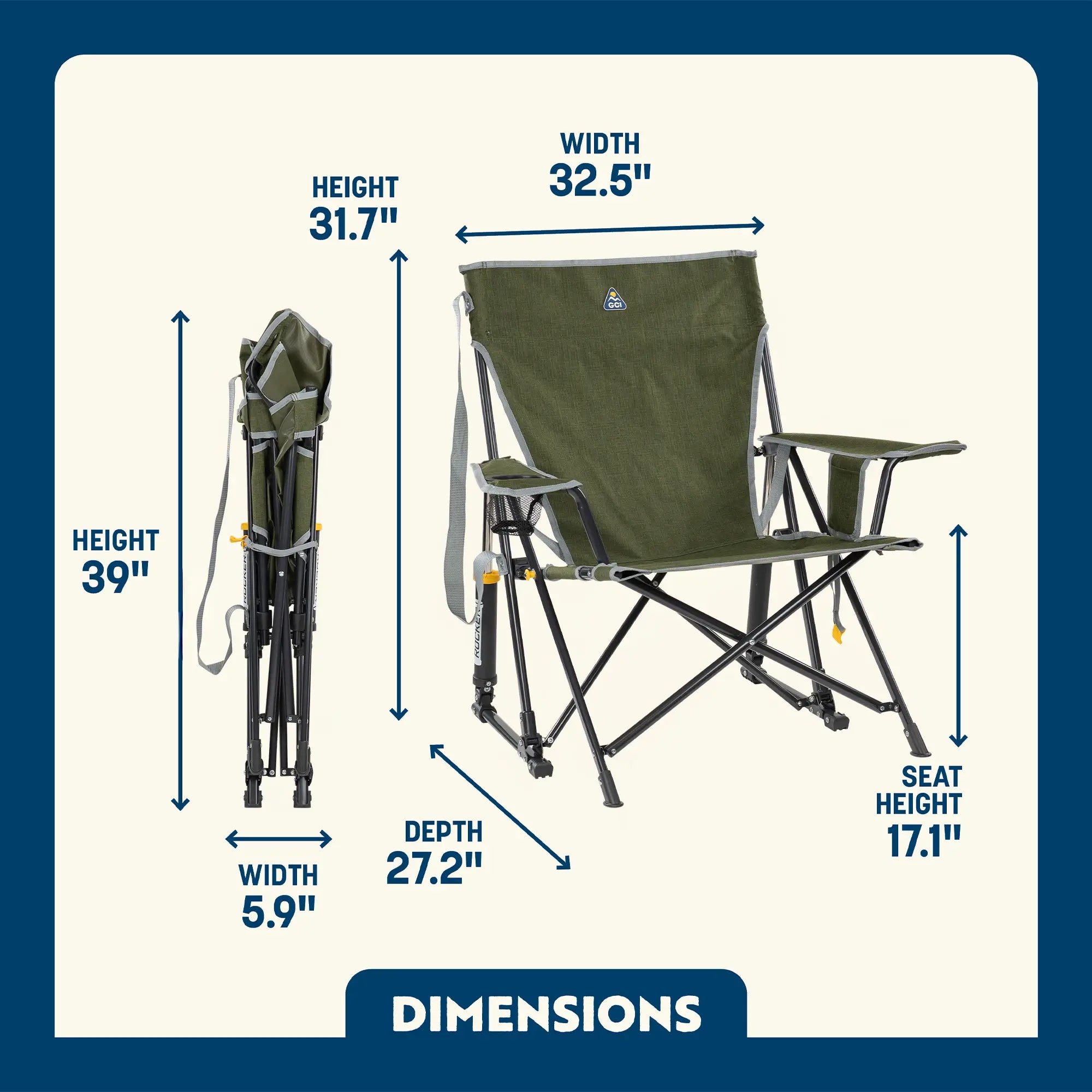GCI Outdoor Kickback Rocker™ Chair