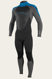 O'Neill Youth Epic 4/3mm Back Zip Fullsuit - Black/Smoke/Ocean