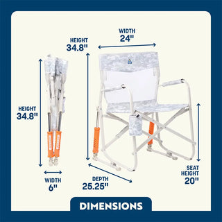 GCI Outdoor Freestyle Rocker Elite™ Chair -Snow Camo