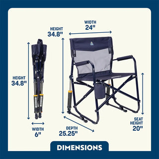 GCI Outdoor Freestyle Rocker Elite™ Chair - Rich Blue