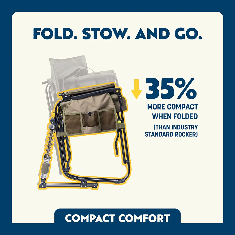 GCI Outdoor Adjustable Rocker™ Chair - Aged Fatigue