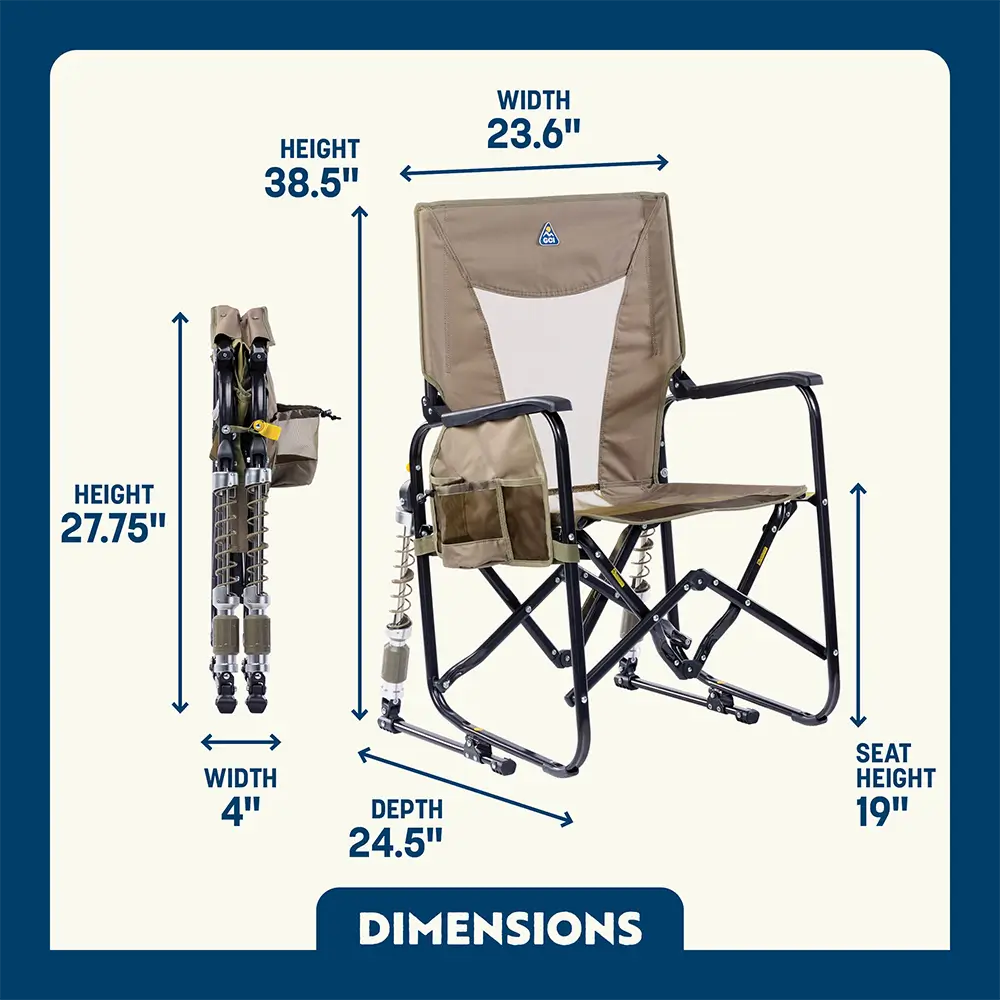 GCI Outdoor Adjustable Rocker™ Chair - Aged Fatigue
