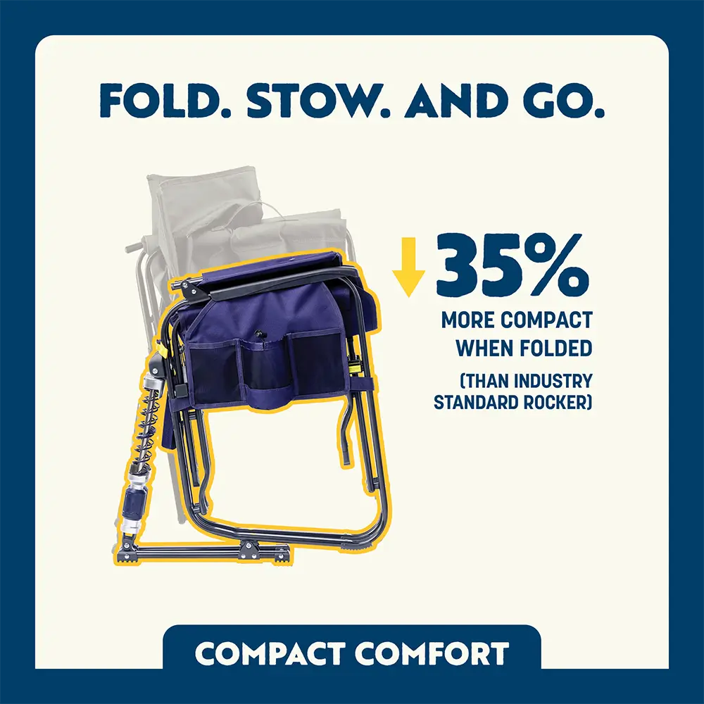 GCI Outdoor Adjustable Rocker™ Chair - Rich Blue