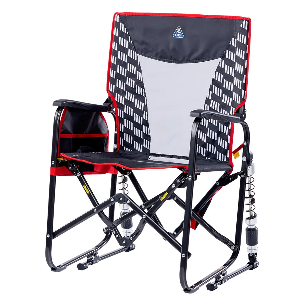 GCI Outdoor Adjustable Rocker™ Chair - Charcoal Racing