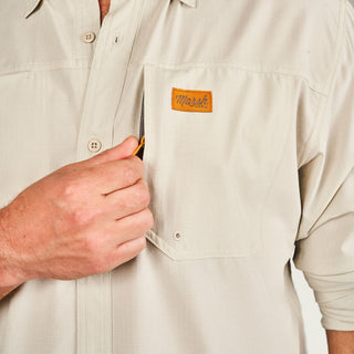 Marsh Wear Men's Lenwood Tech Short sleeve Shirt - Stone