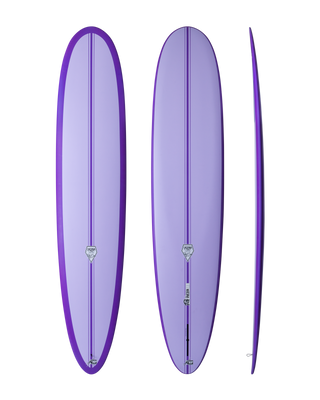 NSP Unicorn HDT Longboard Surfboard- Purple Rain