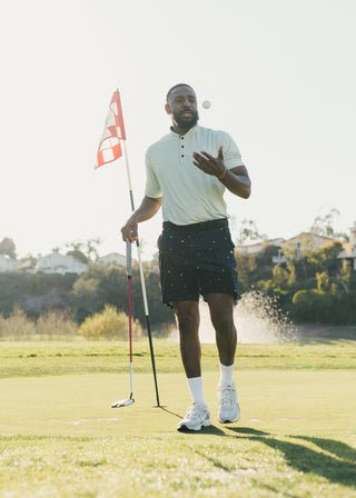 Galactic Walk Shorts, ideal golf mainwear, made from ultra-lightweight, four-way stretch performance fabric.
