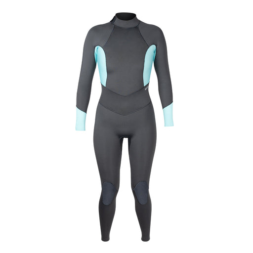 Women's Axis 3/2mm Back Zip Full Wetsuit- Graphite/ Glacier Blue