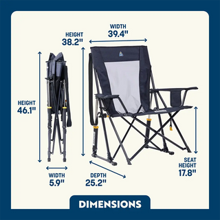 GCI Outdoor Comfort Pro Rocker XL™ - Heathered Charcoal