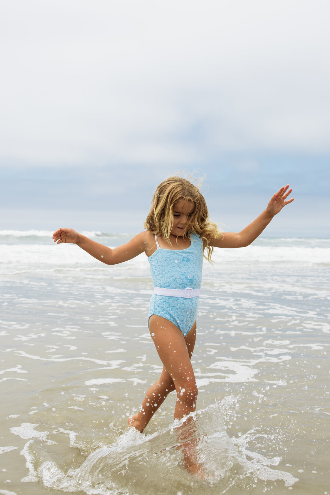 Girl's Kolly One-Piece Swim Suit - Shell