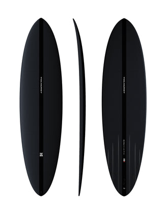 Thunderbolt x Harley Ingleby Mid 6 Thunderbolt Black Tech Surfboard- Full Carbon