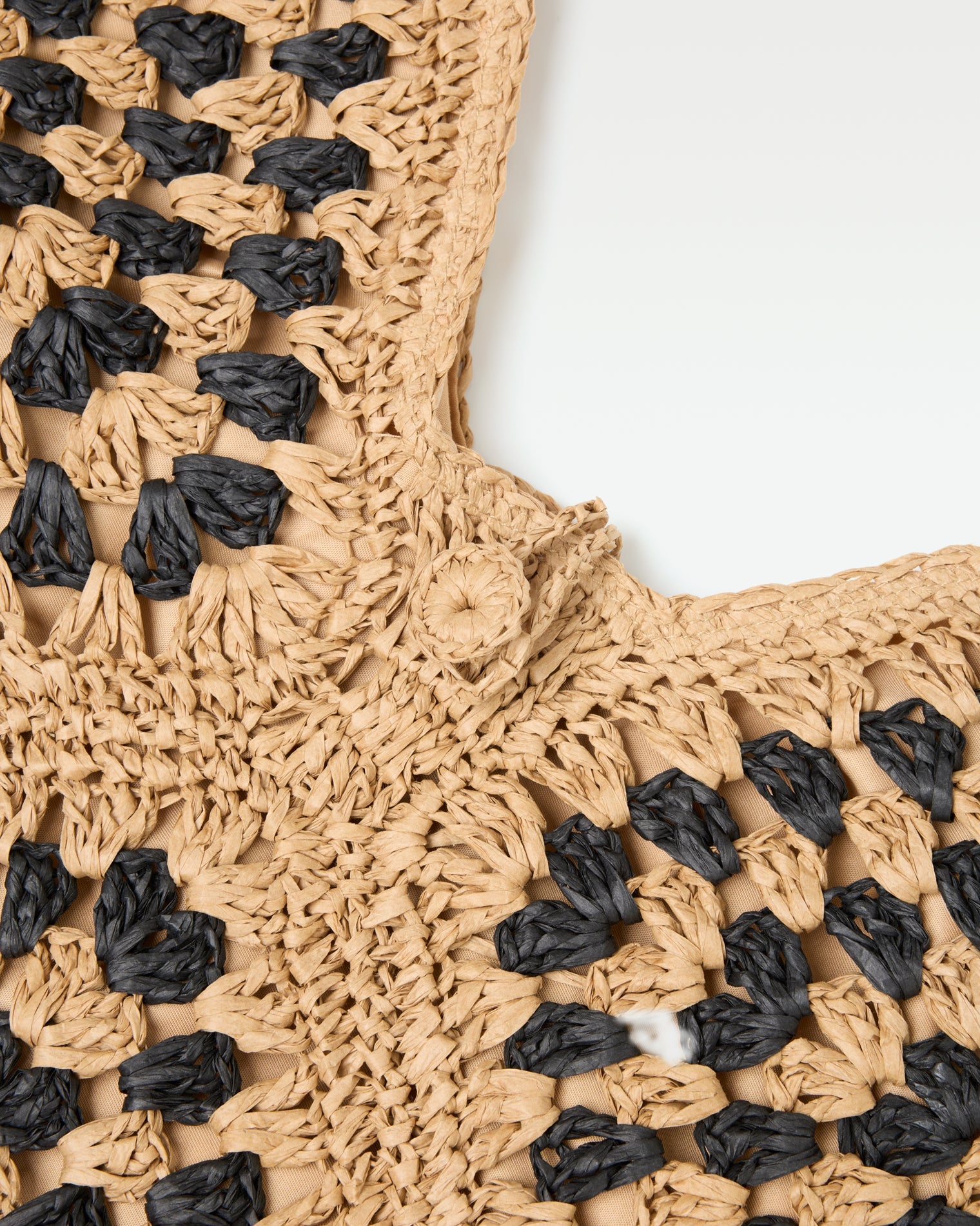 Coastline Beach Bag - Natural Black