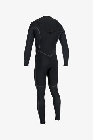 O'Neill Men's Hyperfreak Fire 3/2mm+ Chest Zip Fullsuit Wetsuit - BlackBlack
