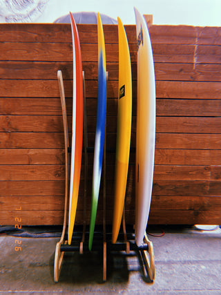 4 Board Vertical Surfboard Timber Wood Stand