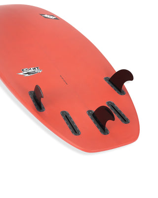 5'10 Comet - White/Red