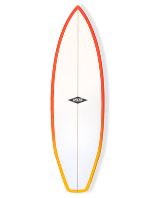 5'8 Spud - White/Red