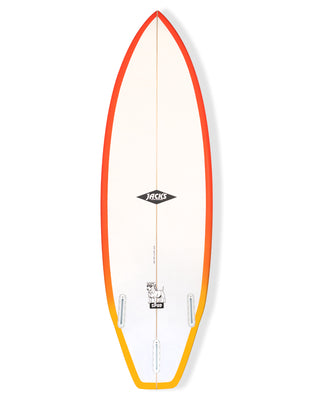 5'8 Spud - White/Red