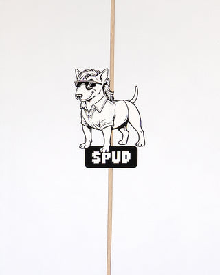 5'8 Spud - White/Red