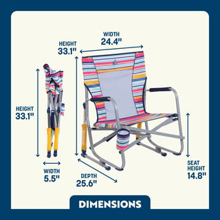GCI Outdoor Beach Rocker™ Chair - Multi Stripe