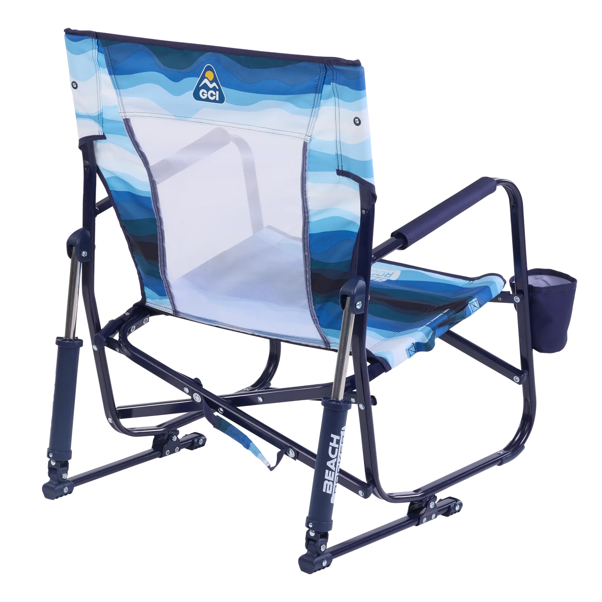 GCI Outdoor Beach Rocker™ Chair - Blue Beach Wave