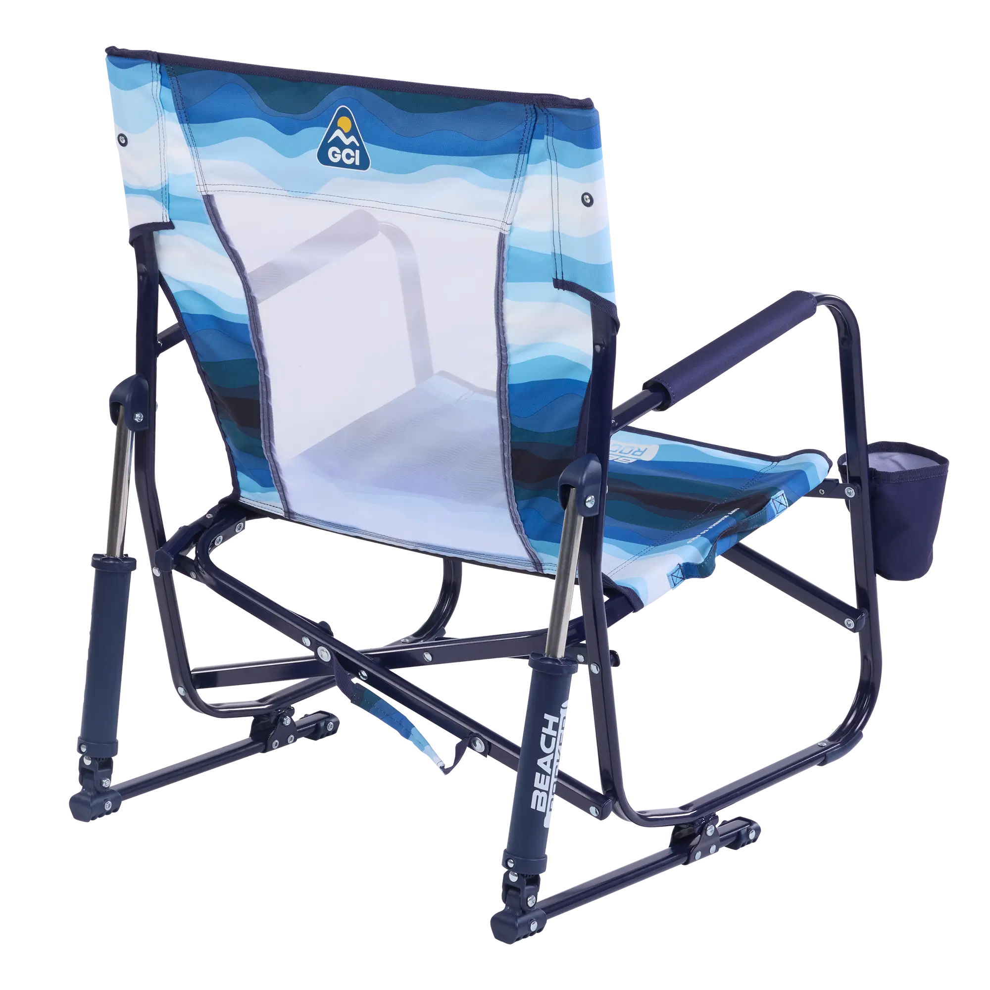 GCI Outdoor Beach Rocker™ Chair - Blue Beach Wave