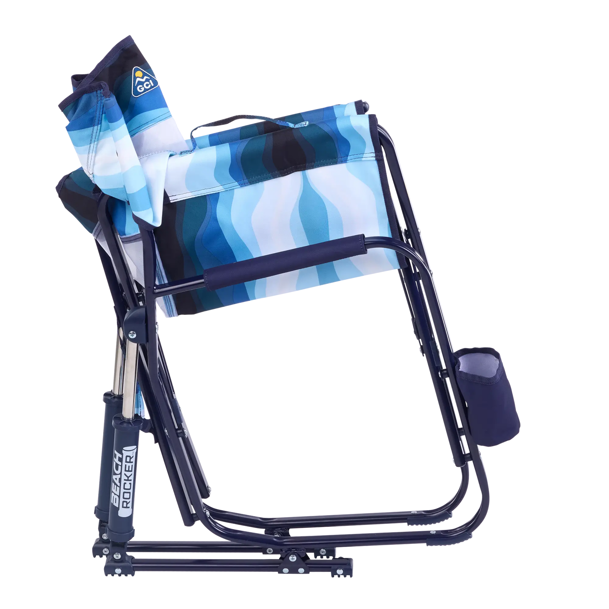 GCI Outdoor Beach Rocker™ Chair - Blue Beach Wave